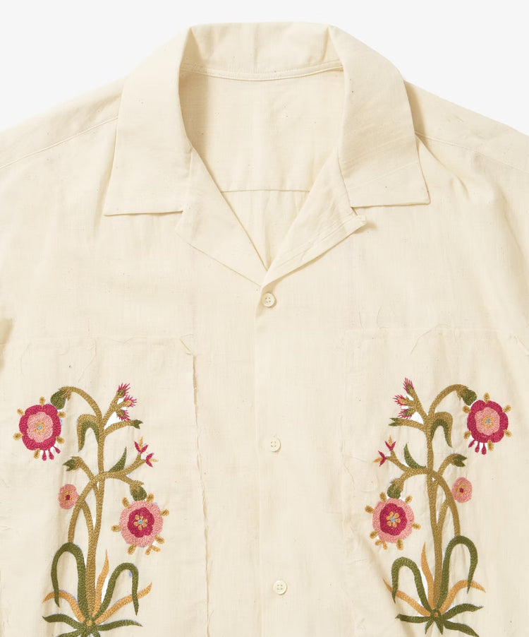 Sillage   ribbed shirts flower khadi