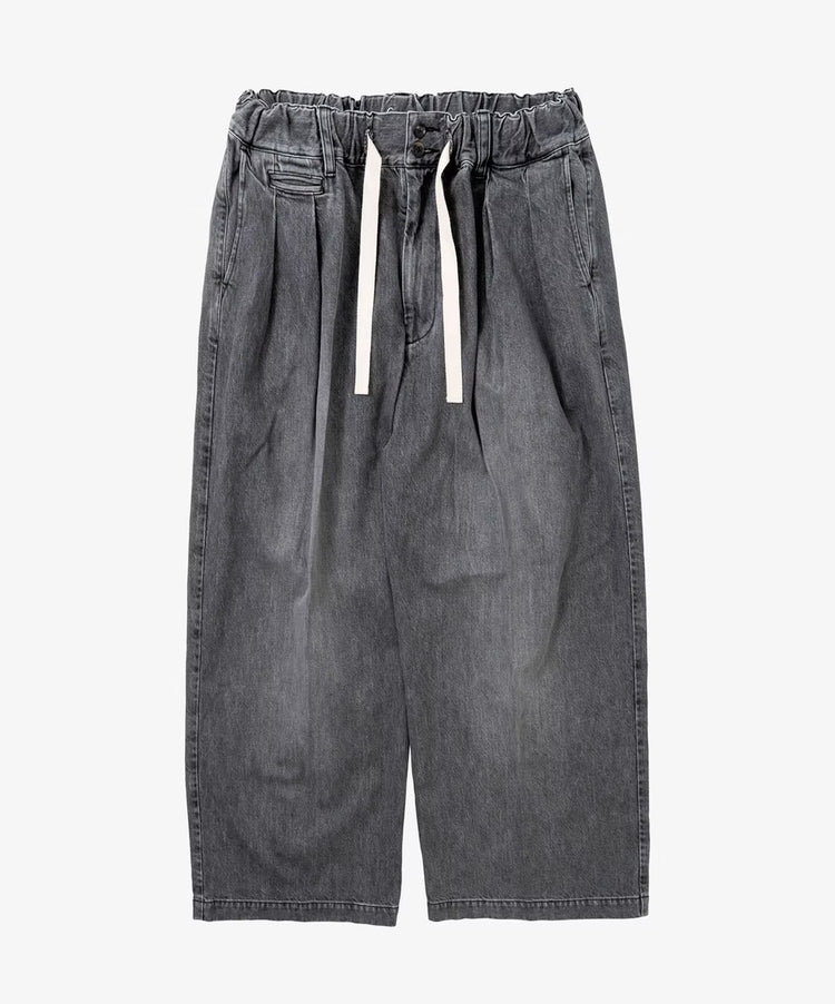 Sillage hakama pants black denim bleached