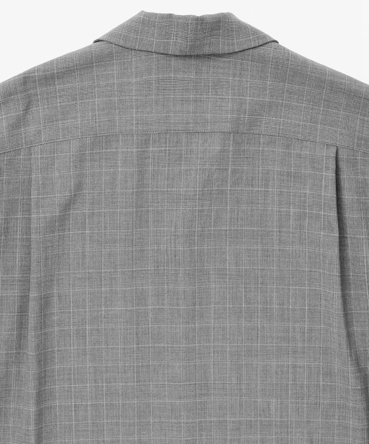 Sillage / wide shirt high count navy stripe 