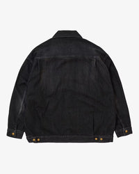 Sillage trucker jacket black denim damaged 