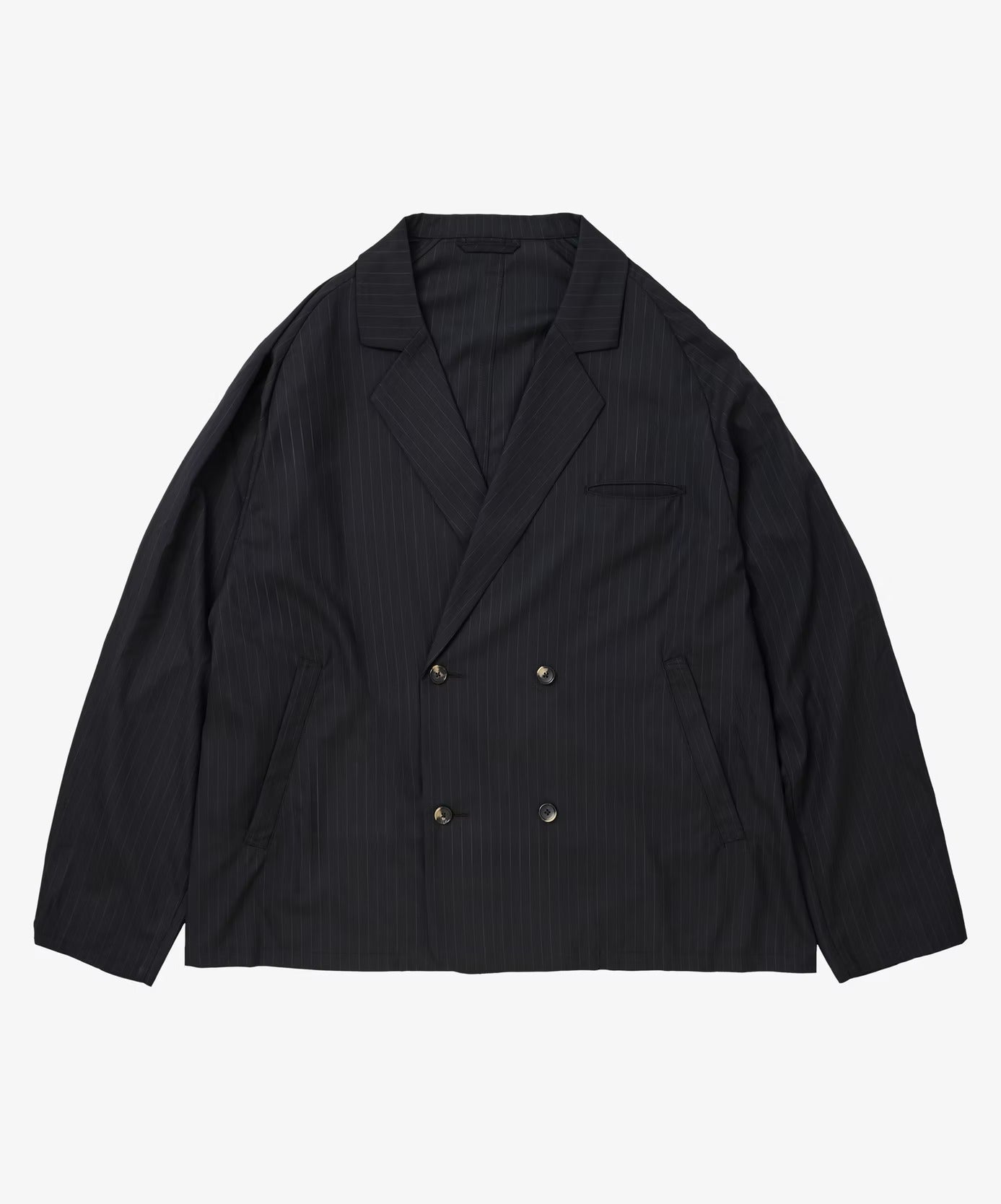 Sillage double-breasted jacket black stripe – CASDAY / キャスデイ