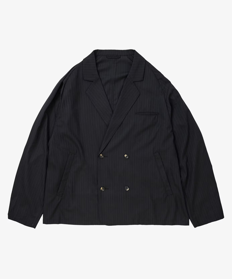 Sillage double-breasted jacket black stripe