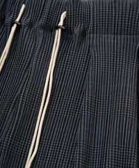 Sillage circular pleats pants deadstock watahiko tex glen check