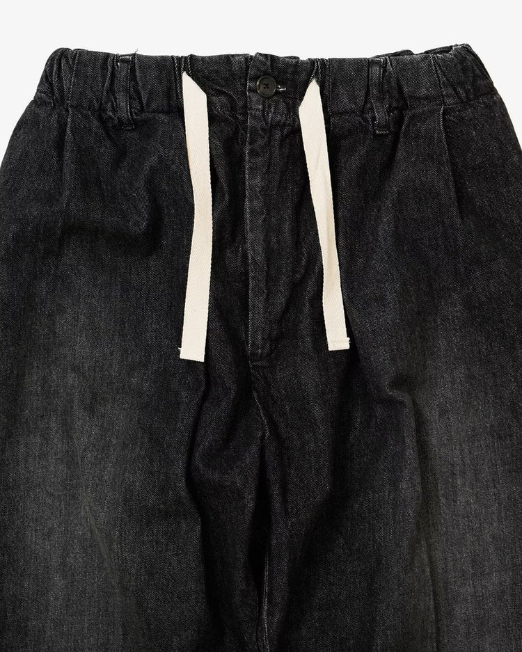 Sillage  baggy trousers black denim damaged