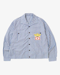 Sillage  rib blouson deadstock blue stripe