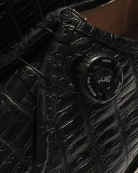 Sillage  chaussure de marche alligator leather black