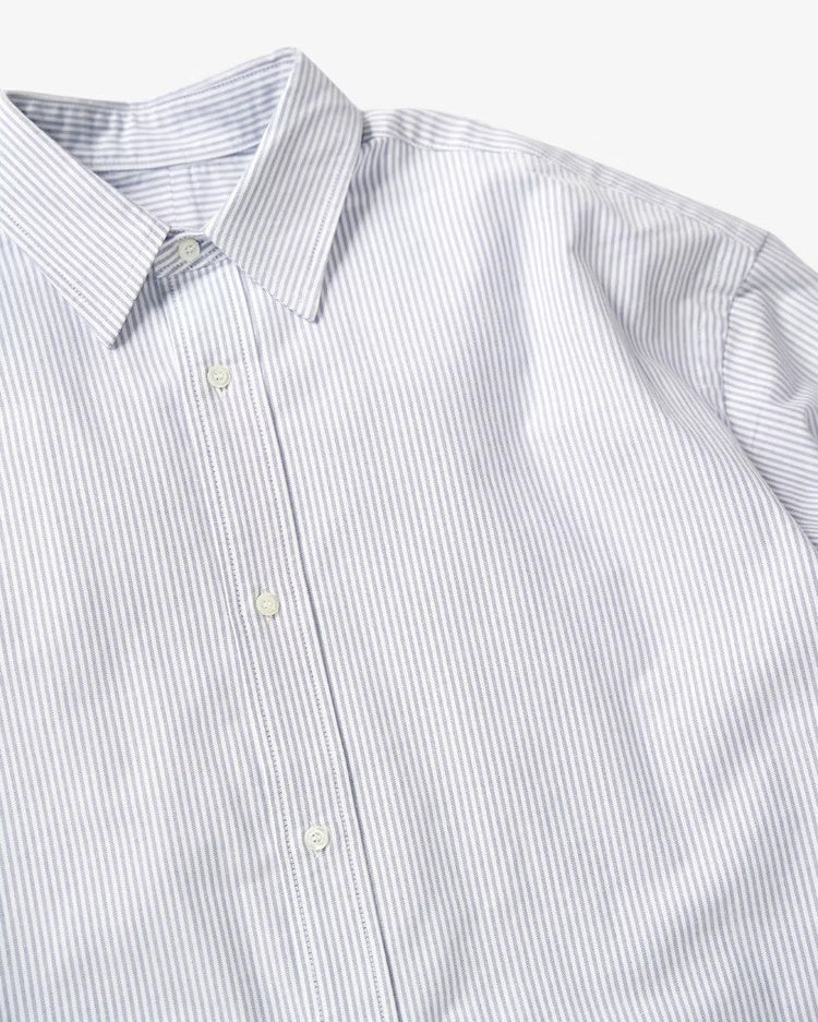 Sillage wide shirt navy stripe 