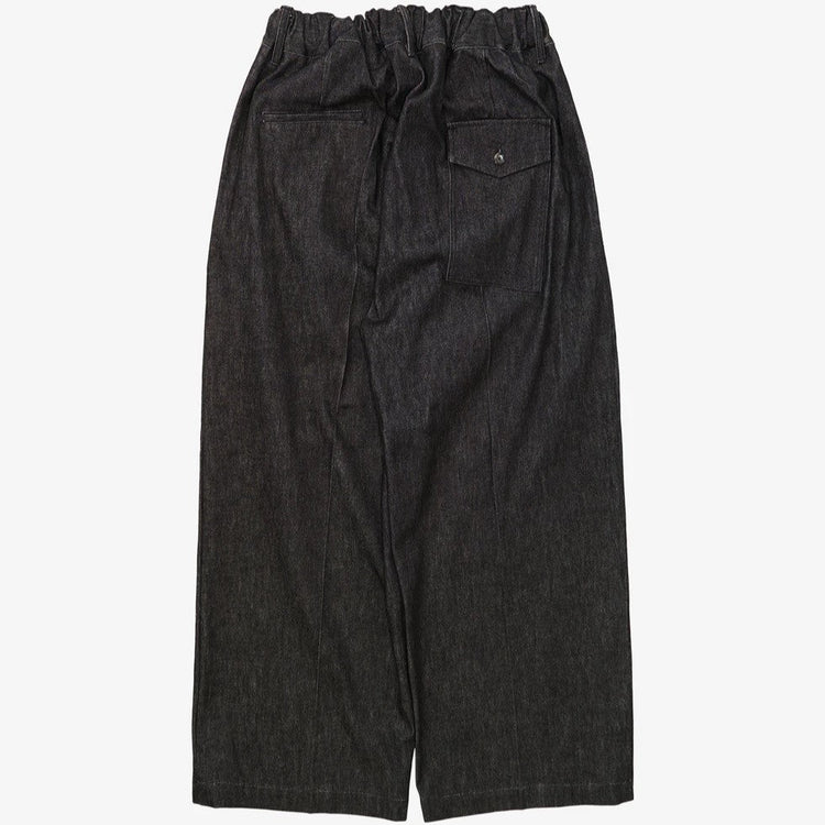 Sillage / hakama pants black denim one wash 