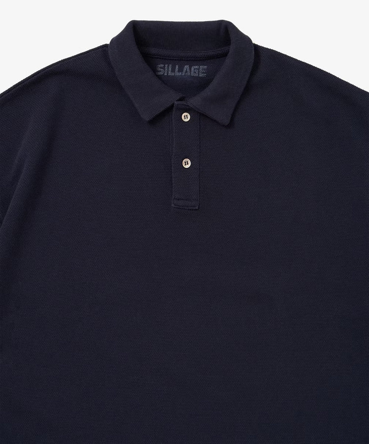 Sillage  twisted pique polo navy