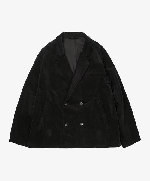 Sillage  double-breasted jacket corduroy black