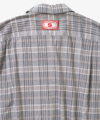 Sillage  banshu ori ribbed shirts plaid short sleeve