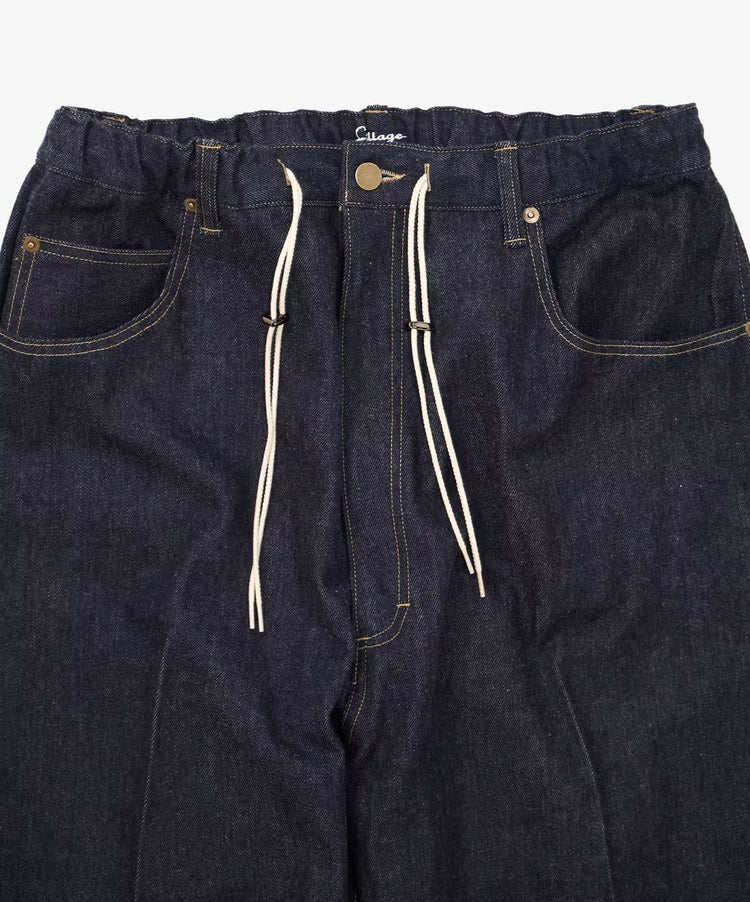Sillage / circular pants black denim one wash 