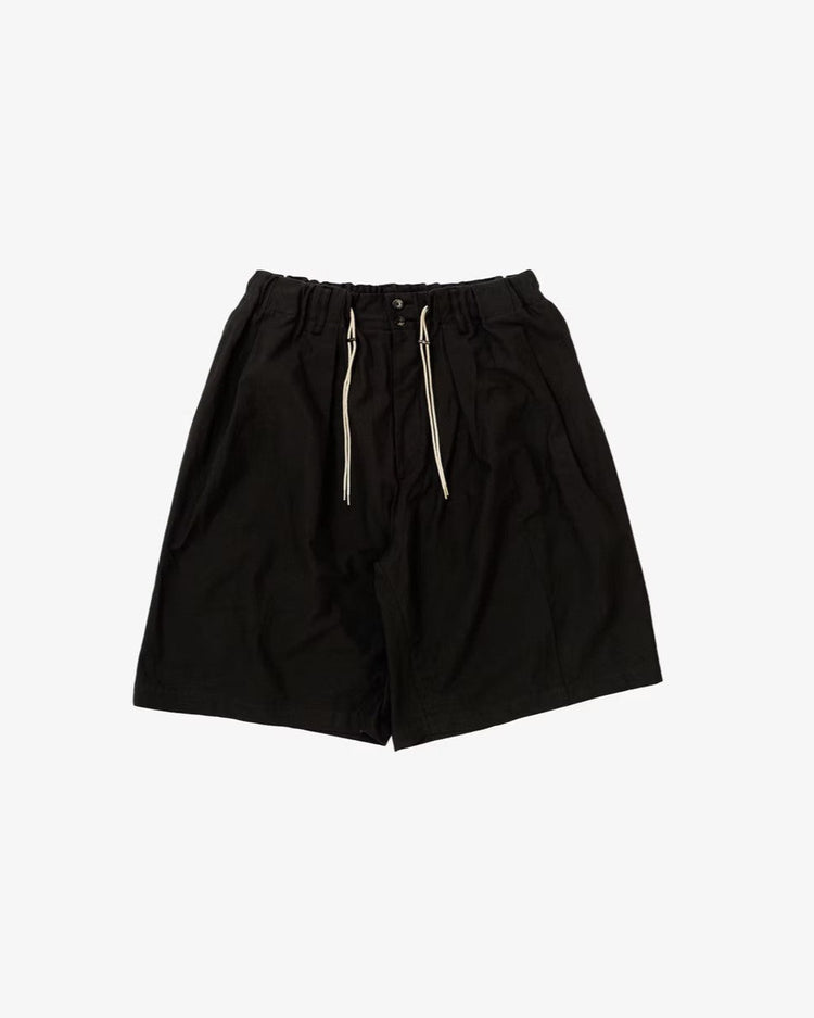 Sillage / circular short pants back satin anthracite 