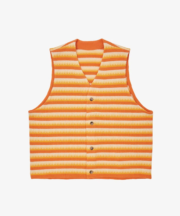 Sillage  gilet three d knit yellow mix