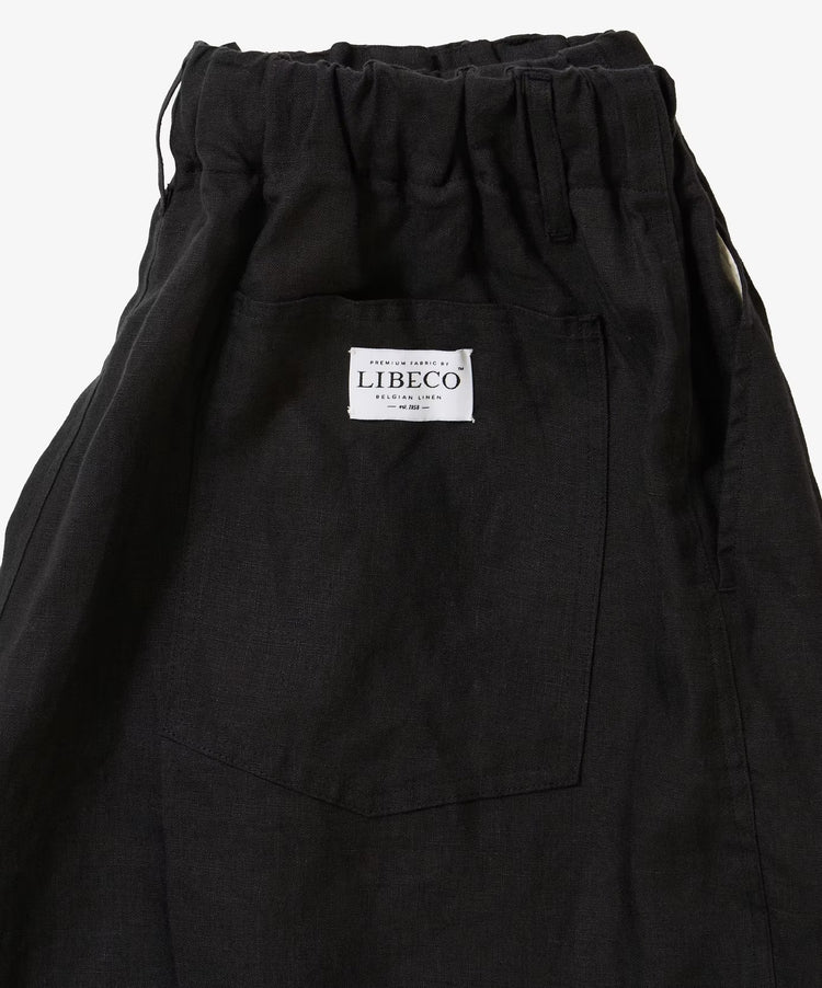 Sillage circular short pants black denim damaged 