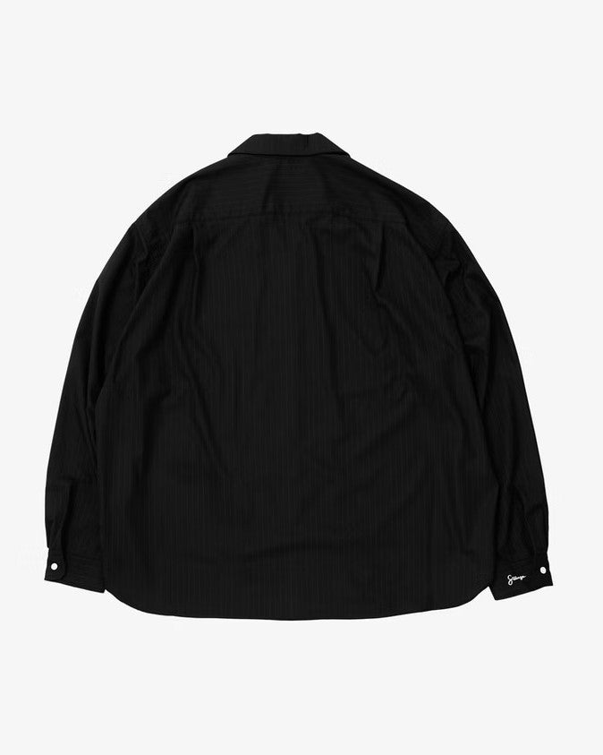 Sillage re-engineered overshirt black stripe – CASDAY / キャスデイ