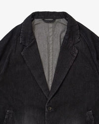 Sillage veste two button black denim damaged 
