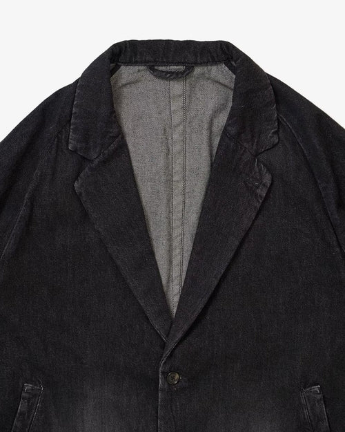 Sillage  veste two button black denim damaged