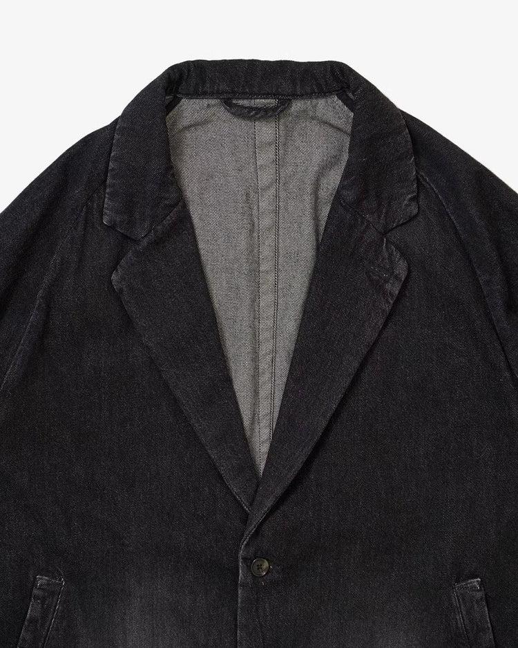 Sillage  veste two button black denim damaged