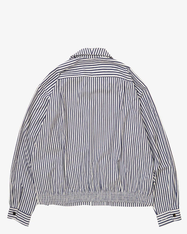 Sillage / rib blouson dead stock navy stripe