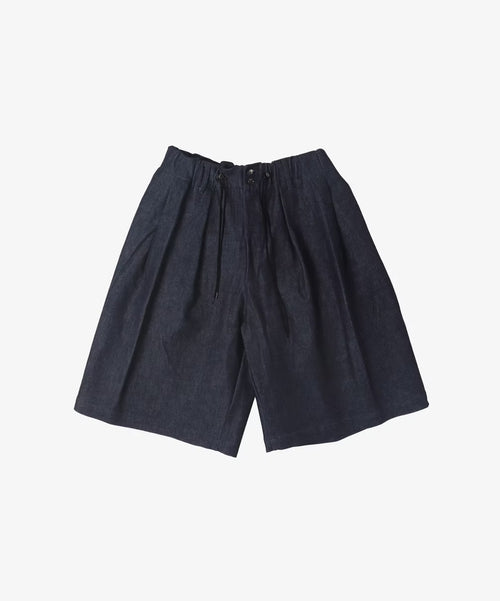 Sillage circular short pants denim one wash