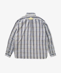 Sillage  wide shirts deadstock watahiko tex grey check