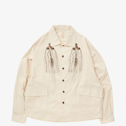 Sillage / big pocket overshirt with shikafuco 