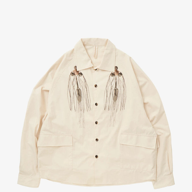 Sillage / big pocket overshirt with shikafuco 