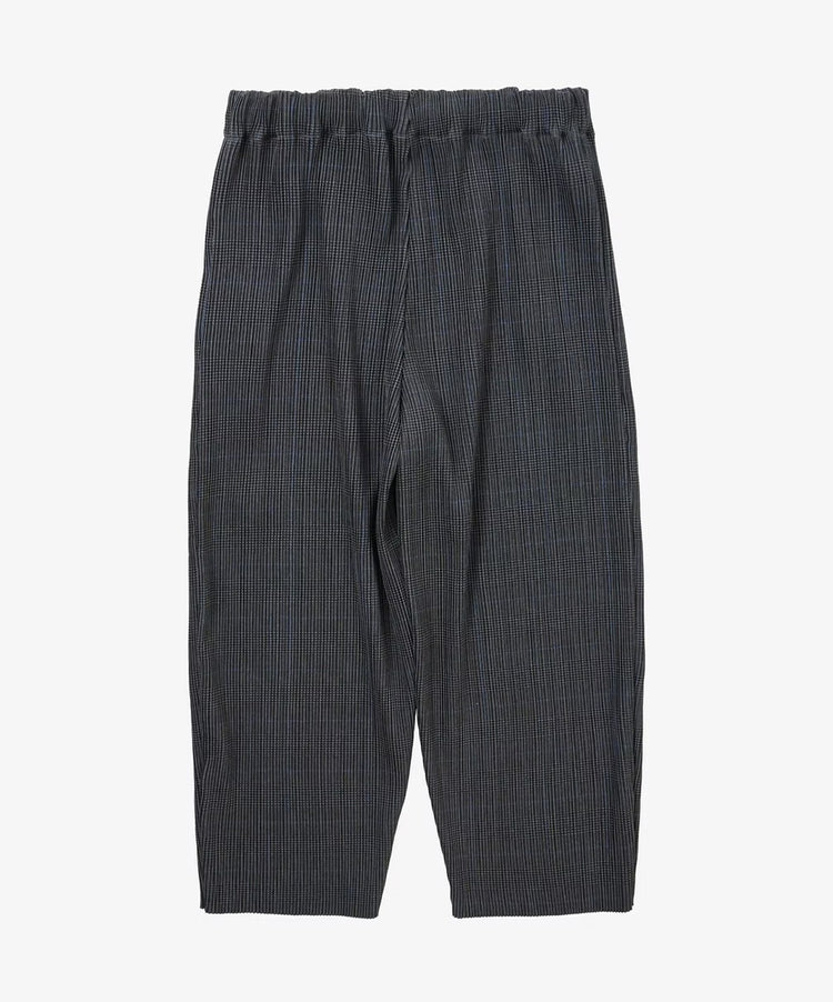 Sillage circular pleats pants deadstock watahiko tex glen check