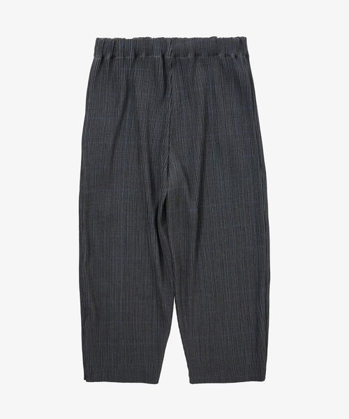 Sillage circular pleats pants deadstock watahiko tex glen check