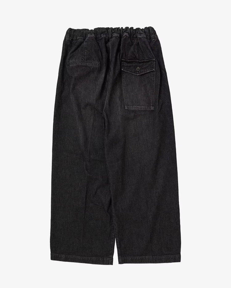 Sillage hakama pants black denim damaged 