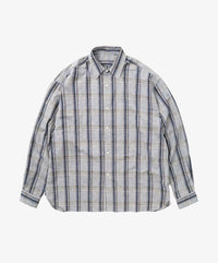 Sillage  wide shirts deadstock watahiko tex grey check