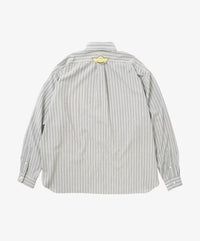 Sillage  wide shirts deadstock watahiko tex grey stripe