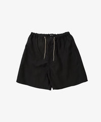 Sillage circular short pants black denim damaged 