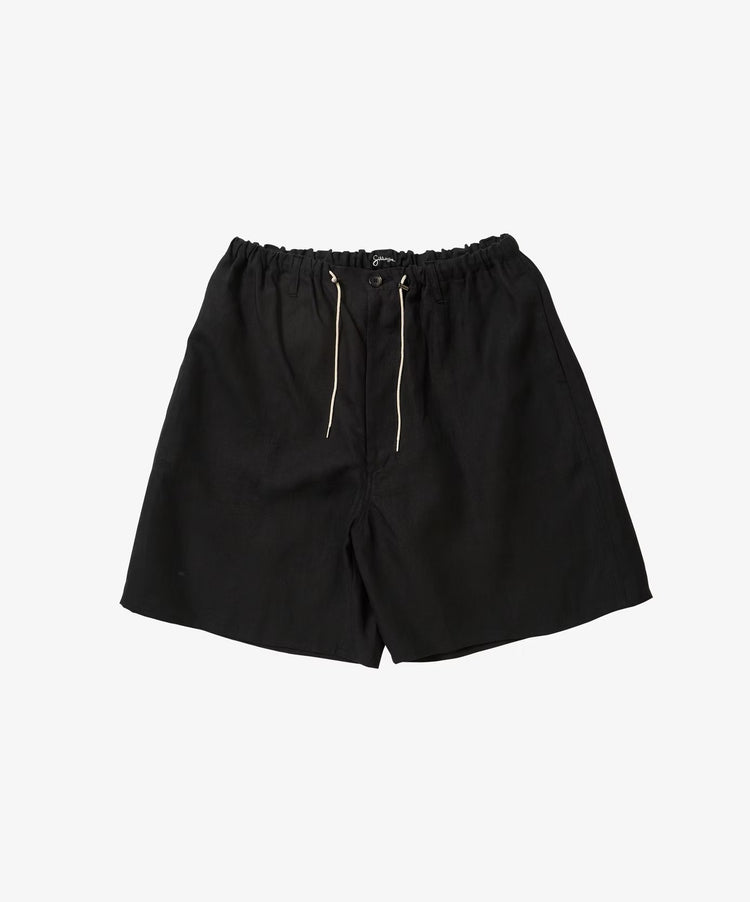 Sillage circular short pants black denim damaged 
