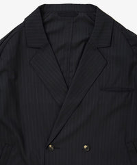 Sillage double-breasted jacket black stripe