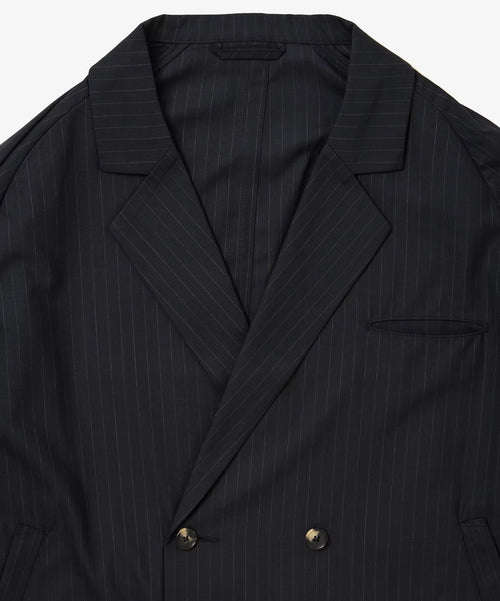 Sillage  double breasted jacket black stripe