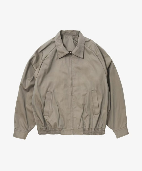 Sillage  zip up blouson gabardine iridescent green