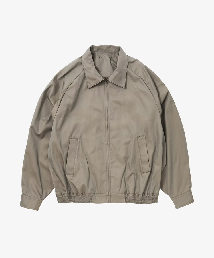 Sillage  zip up blouson gabardine iridescent green