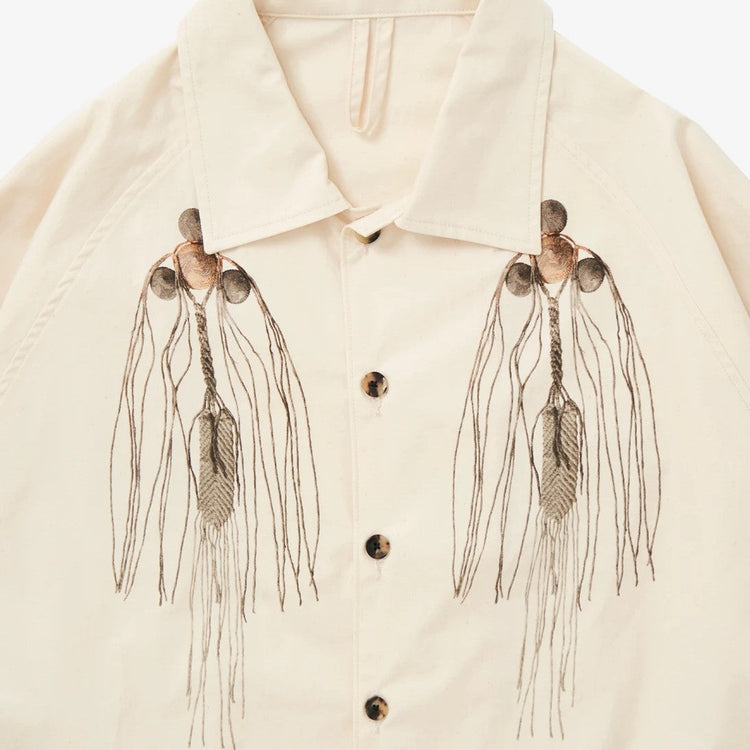 Sillage / big pocket overshirt with shikafuco 