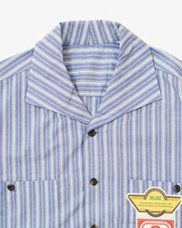 Sillage  rib blouson deadstock blue stripe