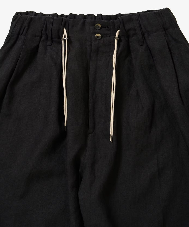 Sillage circular short pants black denim damaged 