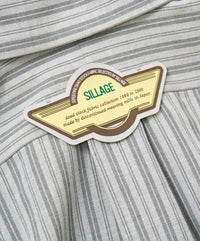 Sillage  wide shirts deadstock watahiko tex grey stripe