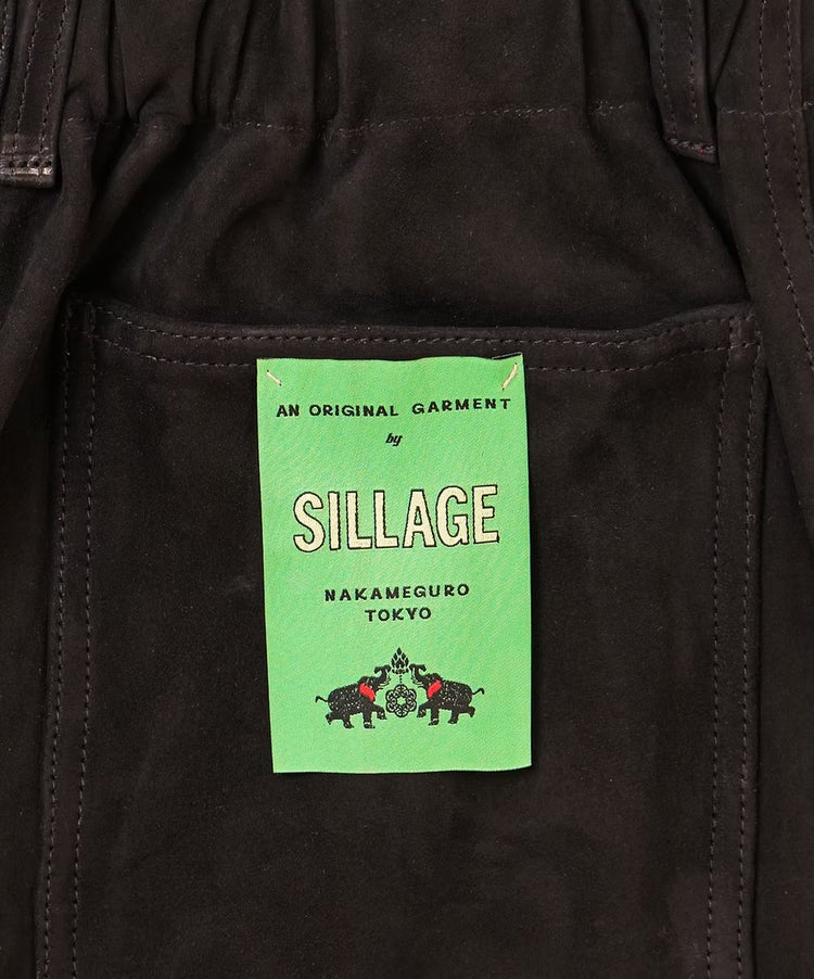 Sillage  circular pants sheepskin black