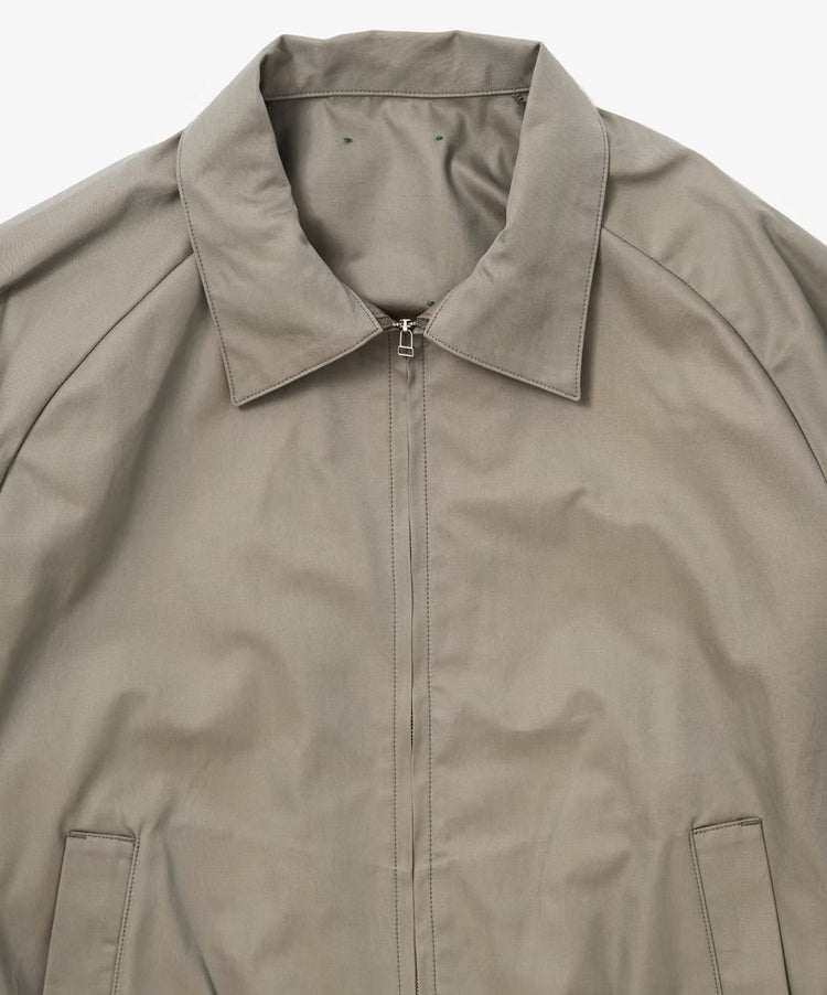 Sillage  zip up blouson gabardine iridescent green