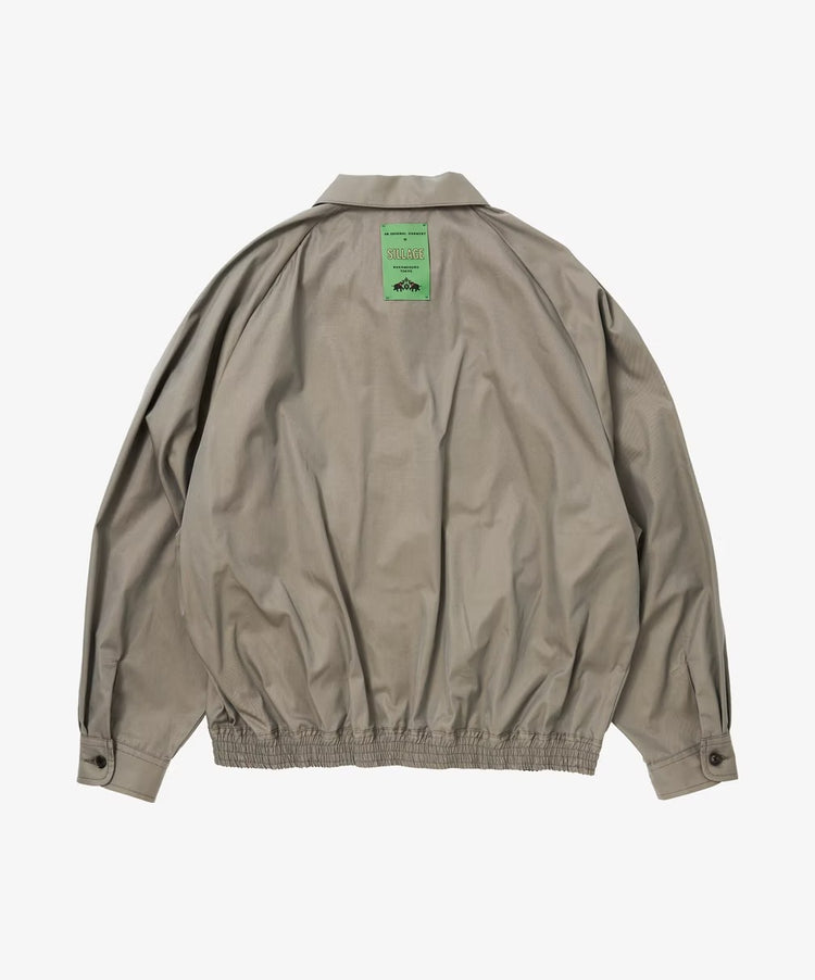 Sillage  zip up blouson gabardine iridescent green