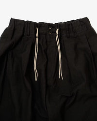 Sillage  circular short pants back satin anthracite