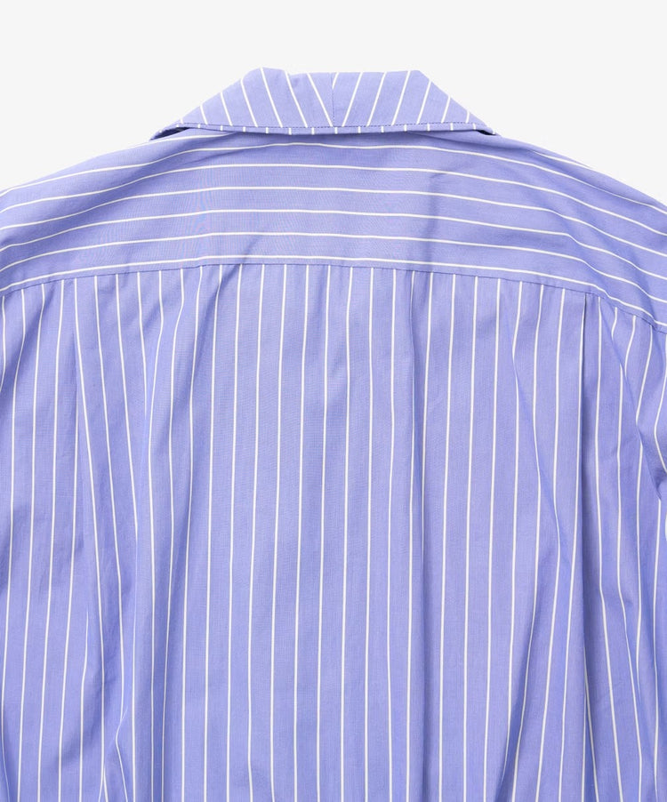 Sillage  rib blouson high count white stripe