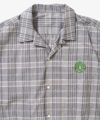 Sillage  banshu ori ribbed shirts plaid short sleeve