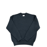 Yonetomi  / MERCERIZED COTTON RIB KNIT P/O BLACK NAVY